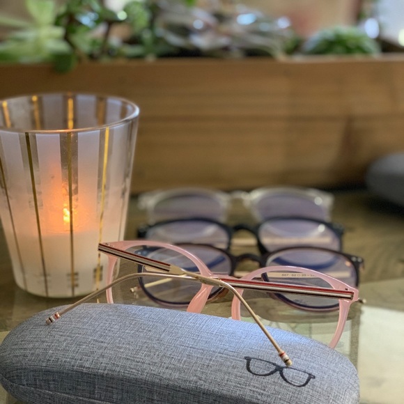 Pink Framed Blue Light Blocking Glasses with Case! - Picture 6 of 6